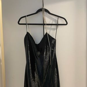 Black shimmer crystal dress